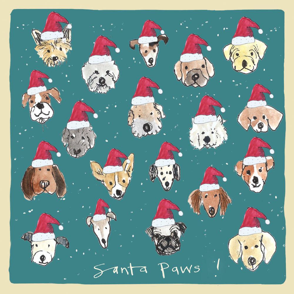 'Santa Paws' Christmas Card