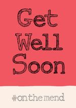 'Get Well Soon' hashtag A4 card, FP851