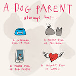 'Dog Parent' Greetings Card