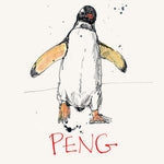 'Peng' Greetings Card