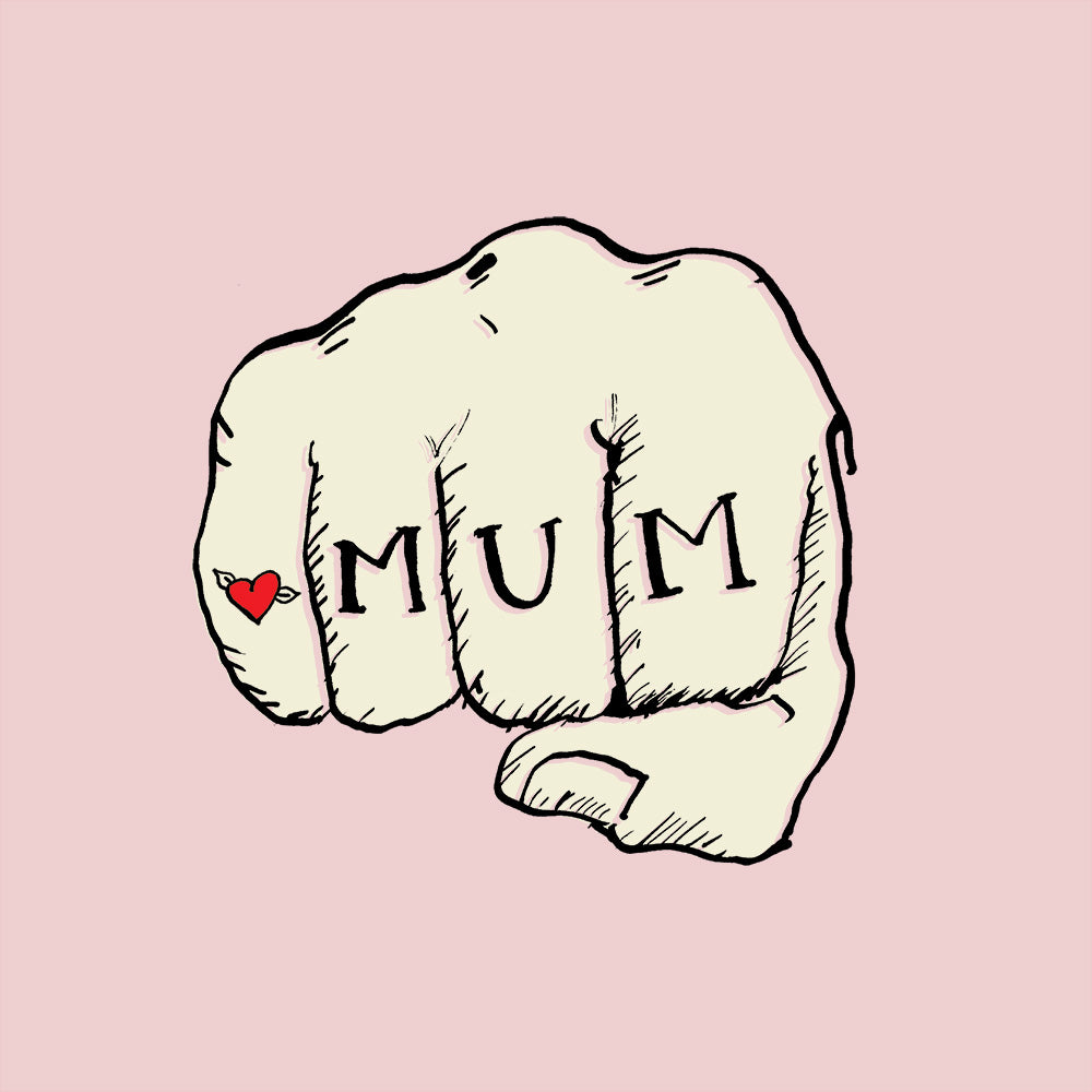 ' Mum Fist Bump ' Greetings Card