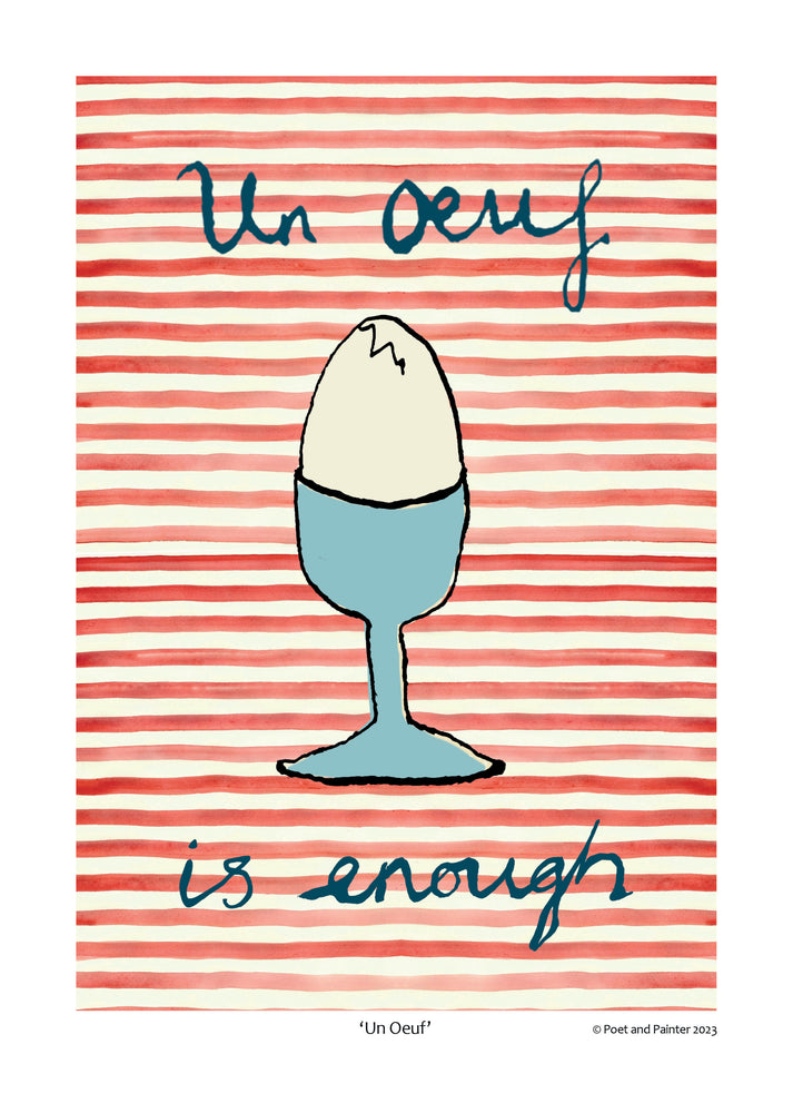 
                
                    Load image into Gallery viewer, &amp;#39;Un Oeuf Is Un Oeuf&amp;#39; Art Print
                
            
