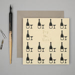 'Pop the Fizz' Greetings Card