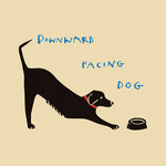 Downward Facing  Dog Greetings Card