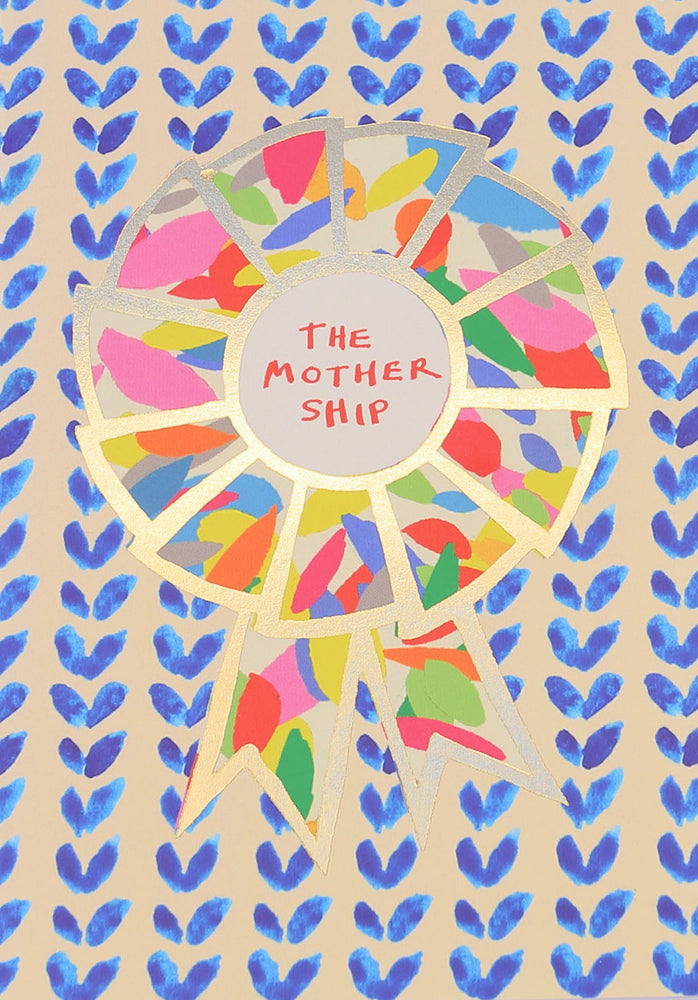 'The Mothership' Rosettes Greetings Card by Poet and Painter.