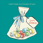 'Lost Marbles' Greetings Card