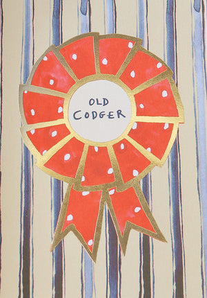 
                
                    Load image into Gallery viewer, &amp;#39; Old Codger Rosette &amp;#39; Greetings Card
                
            