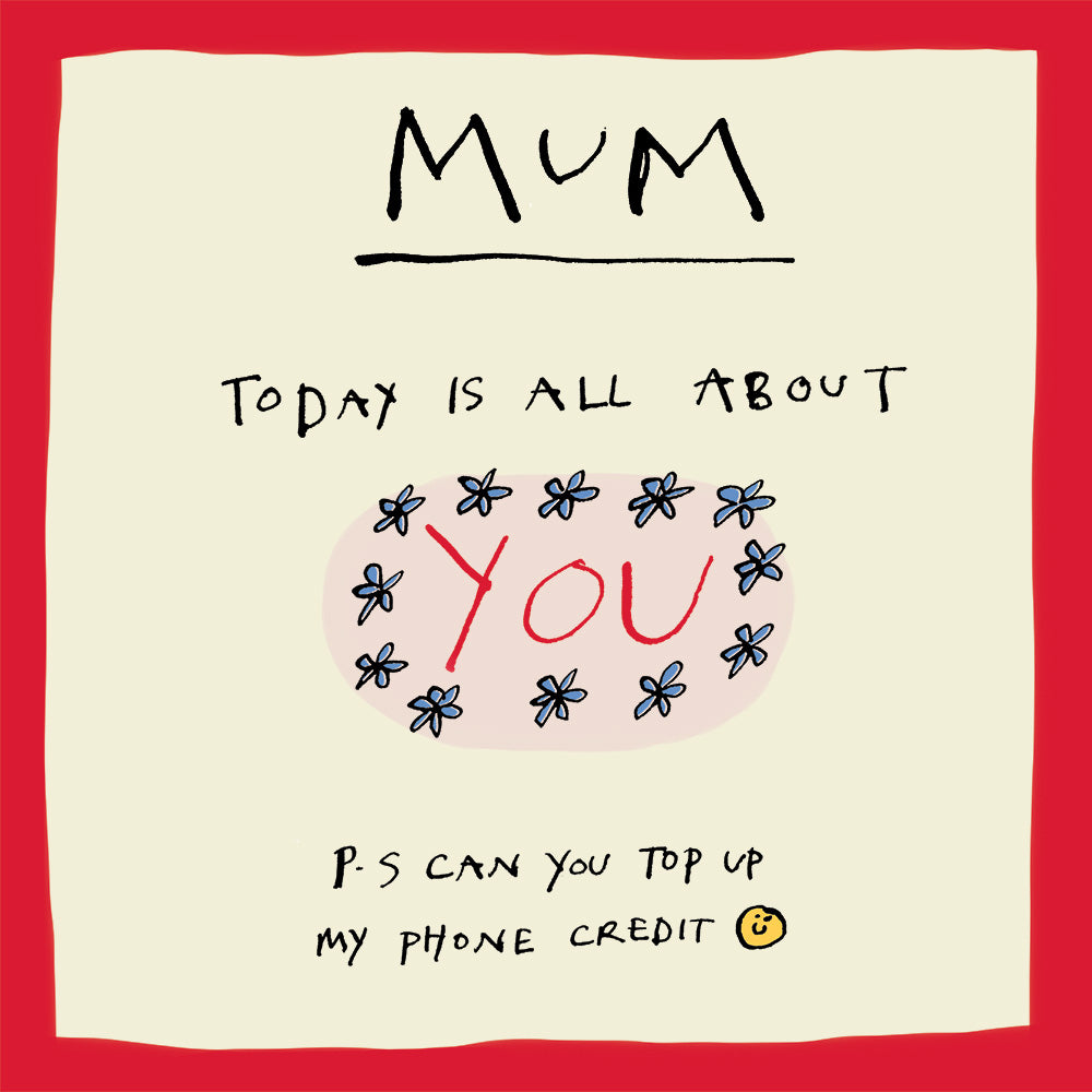 ' Mum - All About You ' Greetings Card