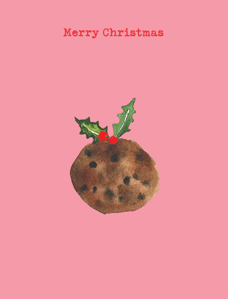 'Christmas Pudding' Mini Greetings Card