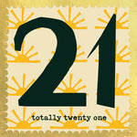 'Totally Twenty One' 21st Birthday Greetings Card