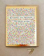 'Hundreds and Thousands' Greetings Card