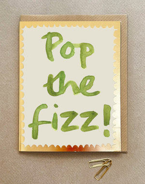 'Pop the Fizz!' Greetings Card