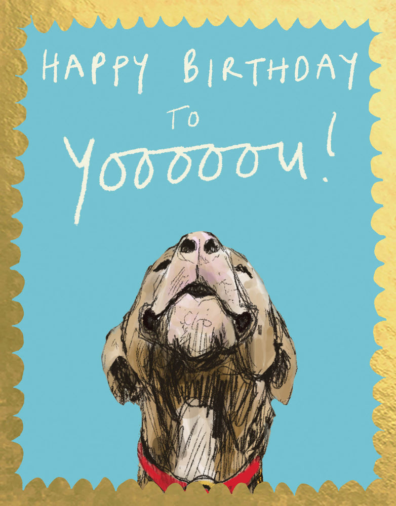 'Happy Birthday to Yooooou' Greetings Card