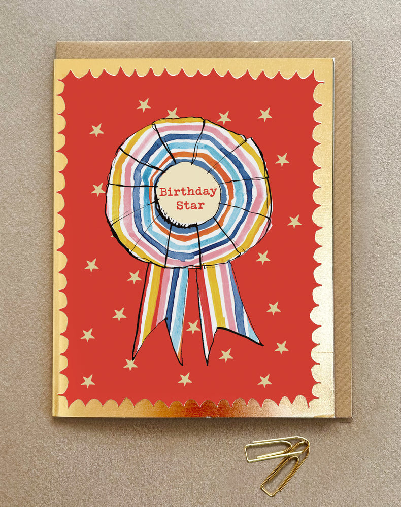 'Birthday Star' Greetings Card