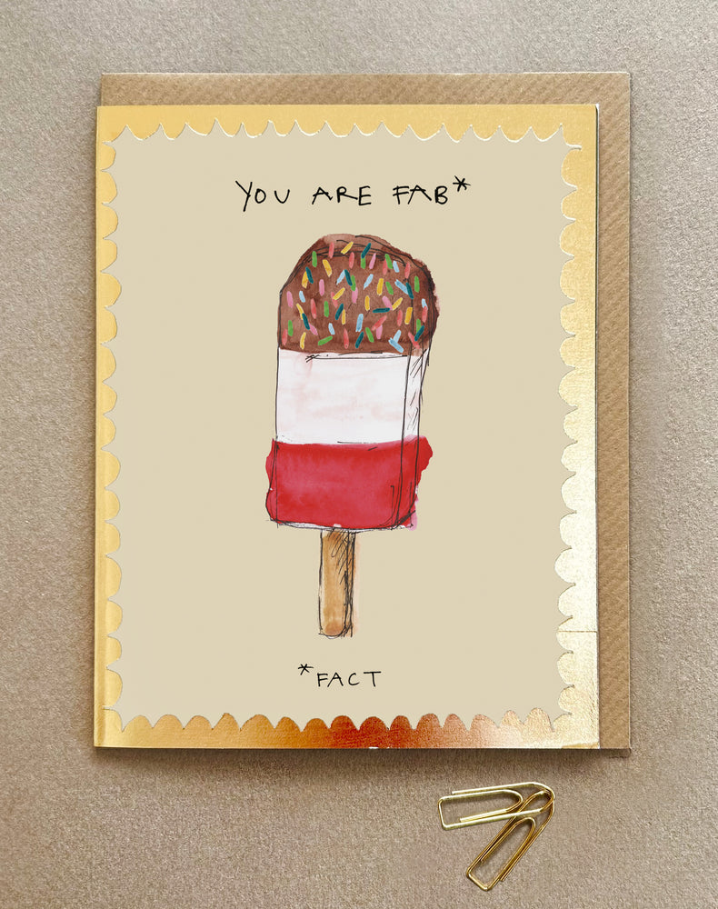 'You are Fab' Greetings Card