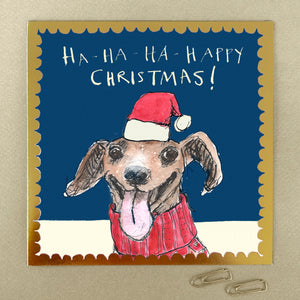 'Ha Ha Happy Christmas' Pizazz Greetings Card