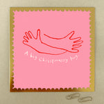 'Christmassy Hug' Pizazz Greetings Card