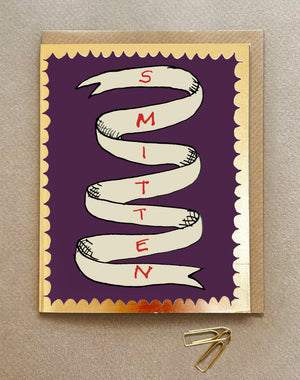 'Smitten' Greetings Card