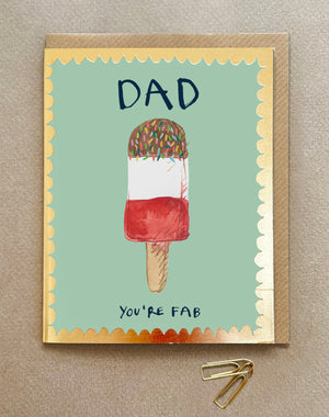 'Fab Dad' Greetings Card