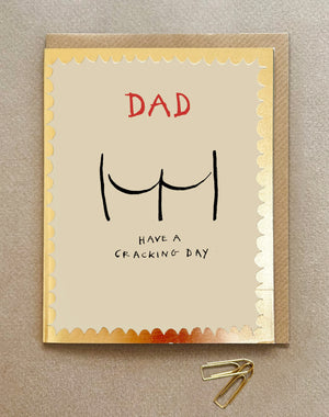 'Dad Cracking Day' Greetings Card