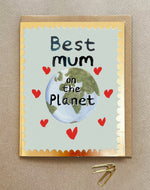 'Best mum on Planet' Greetings Card