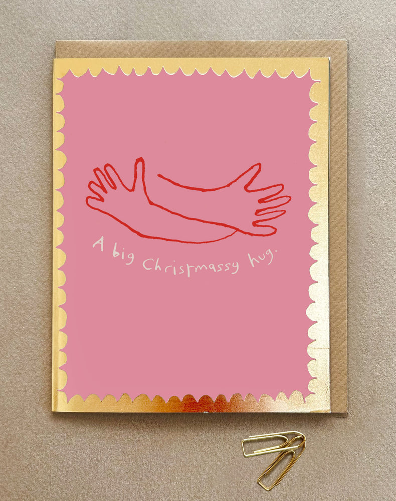 'Big Christmassy Hug' Greetings Card