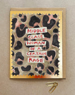 'Middle Class Women' Greetings Card