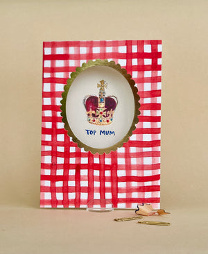 'Top Mum' Greetings Card