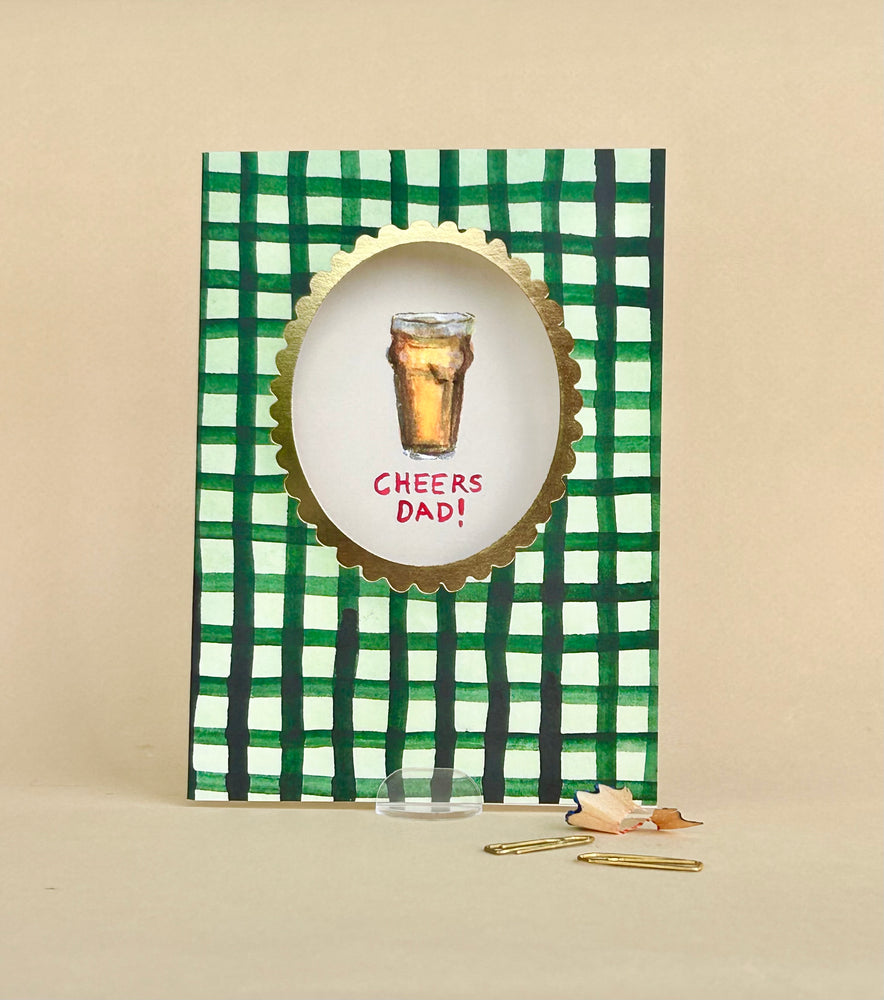 'Cheers Dad' Greetings Card