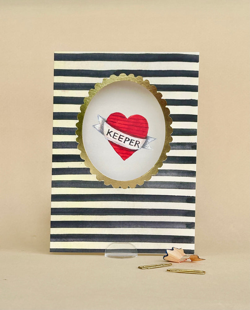 'Keeper' Greetings Card