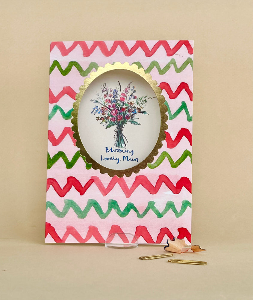 'Blooming Lovely Mum' Greetings Card