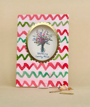 'Blooming Lovely Mum' Greetings Card
