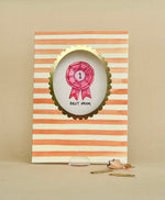 'Best Mum Rosette' Greetings Card
