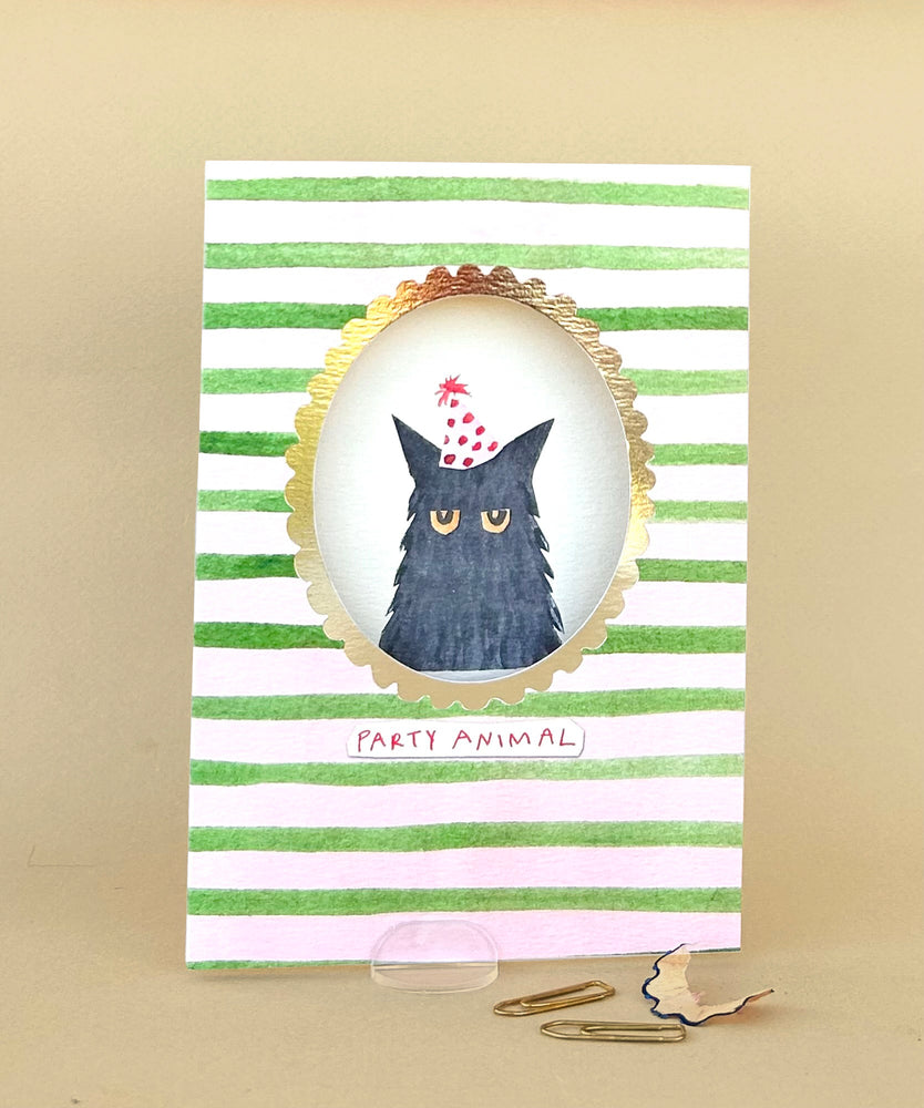 'Party Animal' Greetings Card