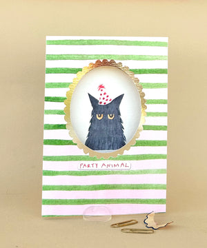 'Party Animal' Greetings Card