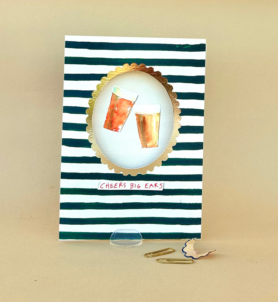 'Cheers Big Ears' Greetings Card