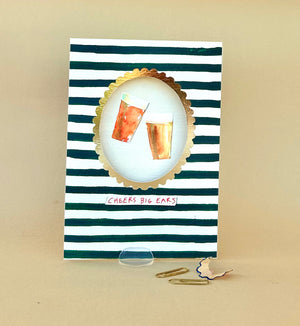 'Cheers Big Ears' Greetings Card
