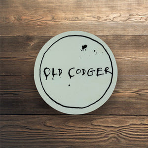 'Old Codger' Circle Coaster