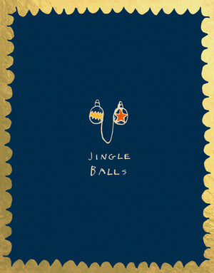 'Jingle Balls' Greetings Card