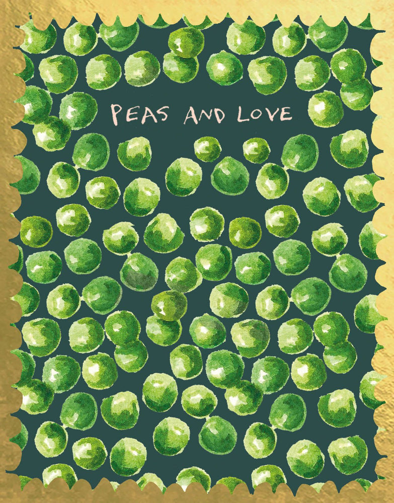 'Love and Peas' Greetings Card