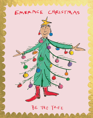 'Embrace Christmas' Greetings Card