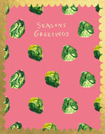 'Seasons greets sprouts' Greetings Card