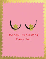 'Tinsel Tits' Greetings Card