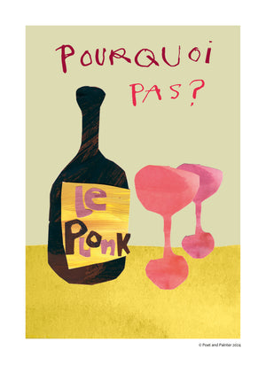 'Le Plonk' Art Print