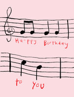 ' Birthday Score ' Mini Greetings Card