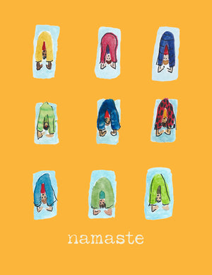 ' Namaste ' Mini Greetings Card