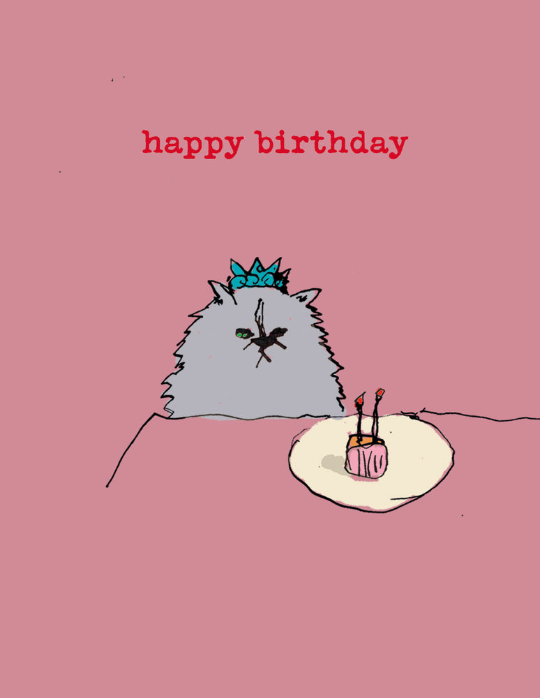 ' (Happy) Grumpy Birthday ' Mini Greetings Card