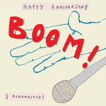 ' Boom - Happy Anniversary ' Greetings Card