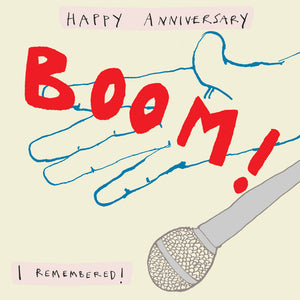 
                
                    Load image into Gallery viewer, &amp;#39; Boom - Happy Anniversary &amp;#39; Greetings Card
                
            