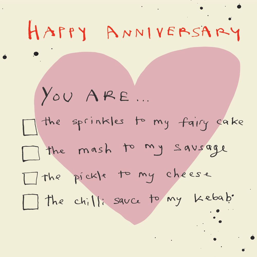 
                
                    Load image into Gallery viewer, &amp;#39; Anniversary Checklist &amp;#39; Greetings Card
                
            